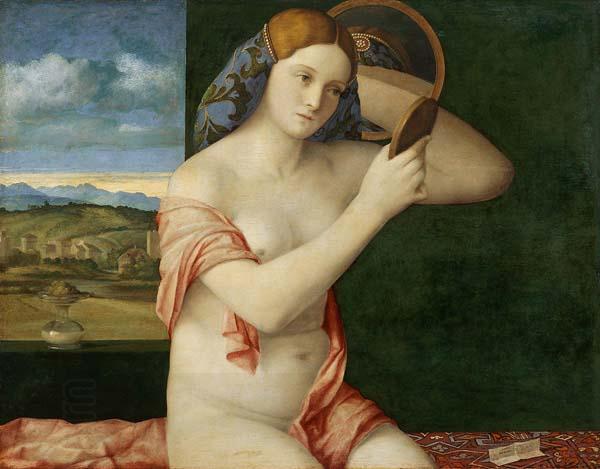 Giovanni Bellini Naked Young Woman in Front of the Mirror China oil painting art